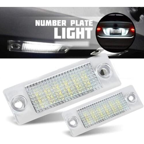 2Pcs 18LED License Number Plate Light Lamp For Touran Golf Passat Jetta Caddy
