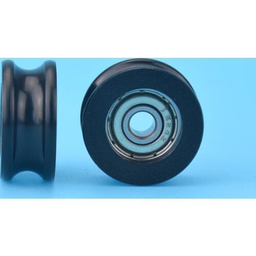 4mm 624ZZ 624 0419 Package Plastic Bearing Pulley U Groove Groove Bearing Small Rolling Wheel 4*19*8.5mm