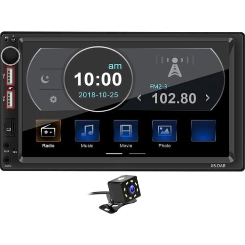 7 inch Touch Screen Car Stereo Multimedia Video Player AM FM Radio USB Head Unit Automobiles Parts Accessories