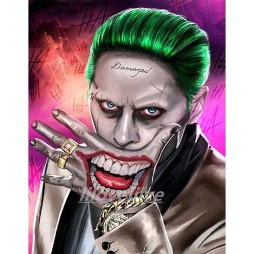 5D DIY Diamond Painting horror joker Full Drill Diamond Embroidery Cross Stitch Mosaic Craft Kits Home Decor New Year Gift CV151