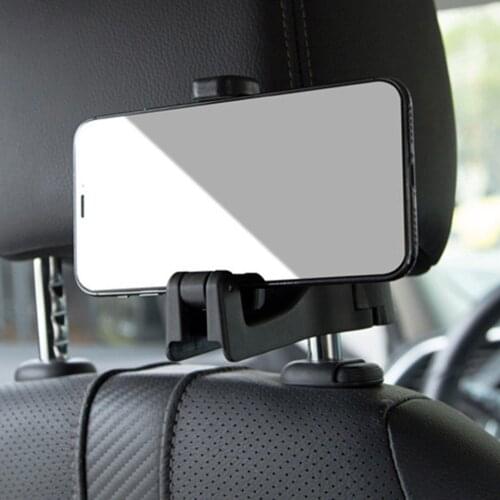 New 2 In 1 Car Headrest Hook Phone Car Holder Car Hanger Portable Seat Back Hanger Storage Hook Phone Holder Auto Fastener Clip