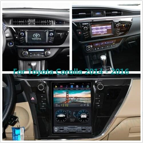 For Toyota Corolla 2014 2015 2016 Android 9 Carplay Radio Player Car GPS Navigation Head Unit Car stereo BT WIFI