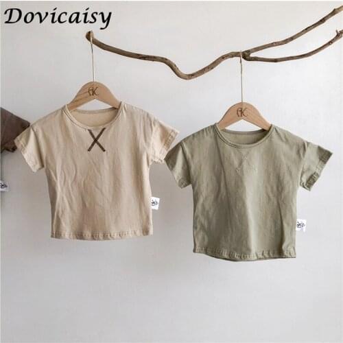 Dovicaisy Short Sleeve T-shirts For Girls