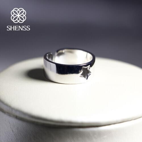 Elegant Quality 925 Rings Adjustable Vintage 925 rings Fashion Openwork Star Ring Fashion 925 Sterling Silver Ring