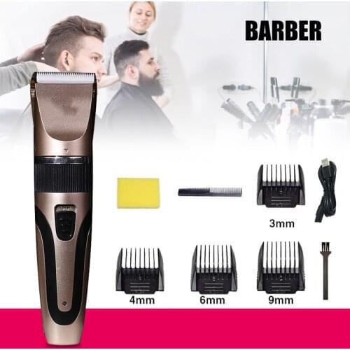 Electric Hair Clipper Hair Trimmer For Usb Rechargeable Electric Shaver Beard Barbers Hair Cutting Machine Electric Hair Clipper
