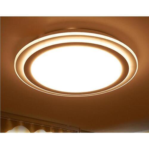 Round wrought iron led living room ceiling lamp simple acrylic bedroom lights restaurant lights aisle lamps led lighting fixture