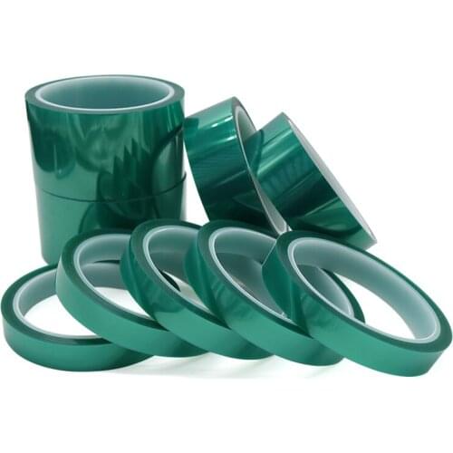 PET Tape Green Heat Resistant Tape High Temperature 5 10 15 20 30 40 50 - 100 mm