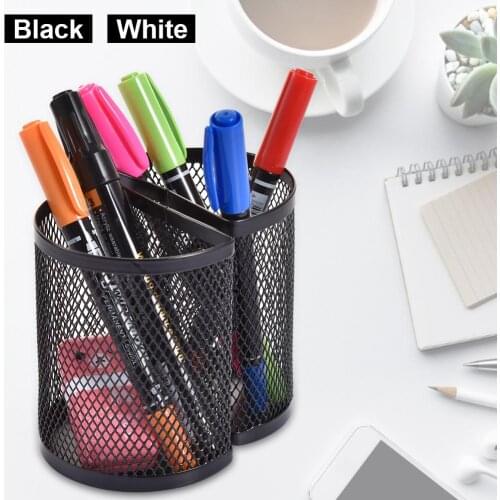 Magnetic Pen Holder For Whiteboard Refrigerator, Mesh Storage Magnetic Basket, Locker Organizer Accessories Pen Holder