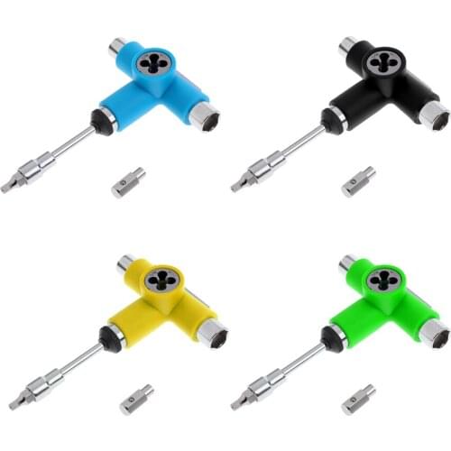 Multifunction Skateboard Longboard T-Tool Screwdriver Socket Wrench Skate Board Accessories