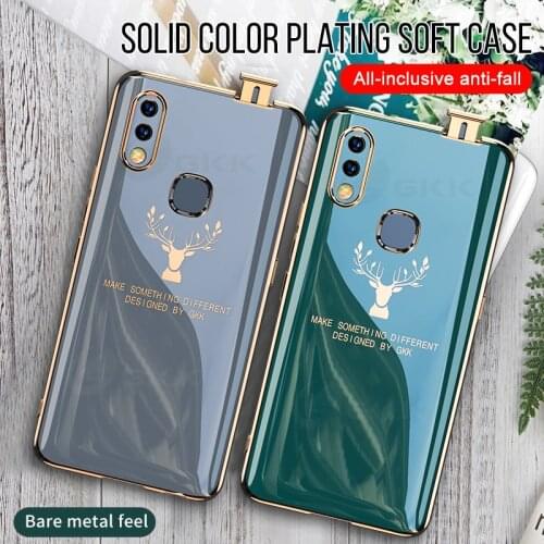Plating lifting Soft Case For Vivo NEX UD 2 3 Case Elk Pattern Anti-knock Protection Ultra-thin Cover For Vivo NEX UD 2 3 Fundas