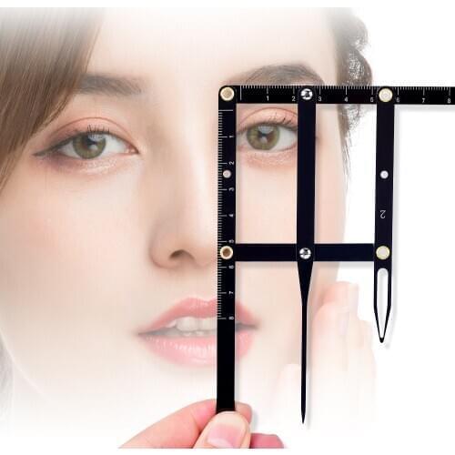 Stainless Steel Golden Ratio Calipers Microblading Permanent Makeup Eyebrow Measure Tool Mean Golden Eyebrow Divider