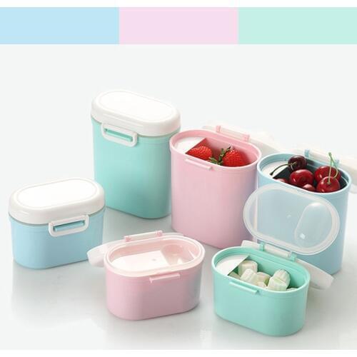 New Portable Baby Milk Powder Storage Box Dispenser Sealed Food Candy Container