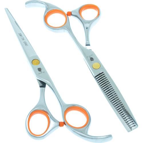 SMITH CHU 5.5/6 inch Hair Cutting Shears Professional Hairdressing Scissors Barber Thinning Hair Shears Styling Tools A0054C
