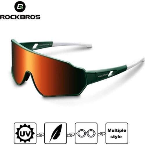 ROCKBROS Photochromic Cycling Sunglasses Hiking Glasses Polarized Eyewear Outdoor Sport Inner Frame Bicycle Glasses For Men