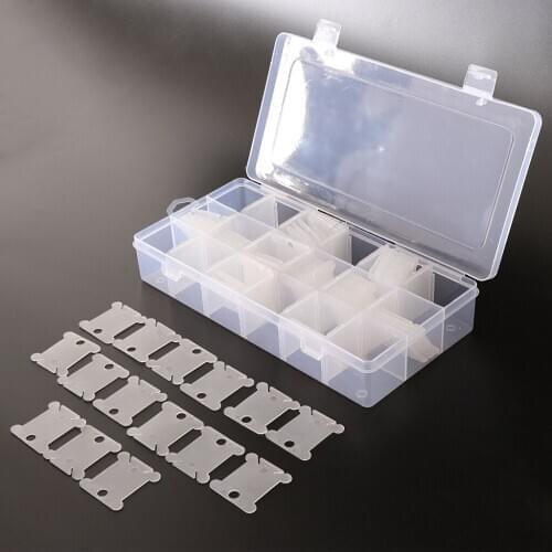 Embroidery Floss Organizer Storage Boxes Organizer &180Pcs Plastic Floss Bobbins