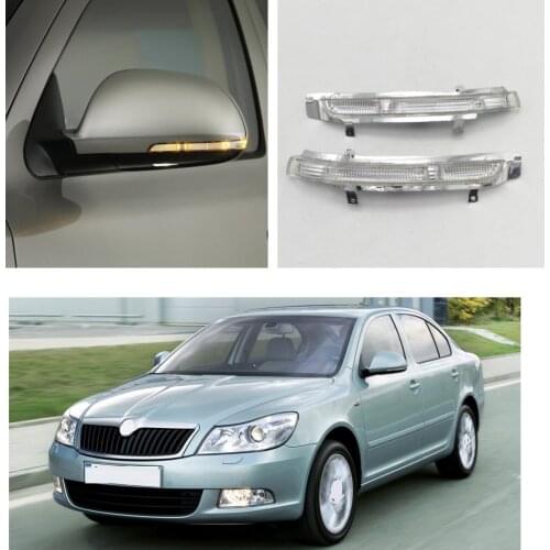 LED Mirror Light For Skoda Octavia A5 A6 2009 2010 2011 2012 2013 Car-Stying Rear Mirror LED Turn Signal Indicator Light Lamp
