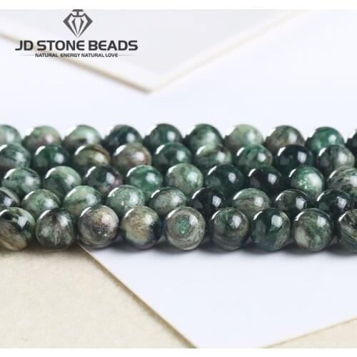 Semi Precious Natural Euchlorite Loose Gemstone For Making Bracelets Necklace Charms Accessories Jewelry Findings Connector