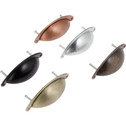 1pc handle shell furniture handle cabinet wardrobe cabinet drawer semi-circular handle 102*26mm