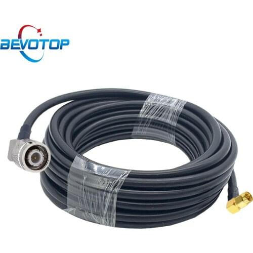 Right Angle TNC Male to SMA Male 90 Degree RG58 Pigtail 50Ohm RF Coaxial Cable RG-58 Extension Cord Jumper 50CM 1M 2M 5M 10M 15M