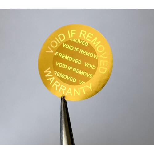 Phone repair VOID IF REMOVED Warranty 8mm small security Hologram for one-time use