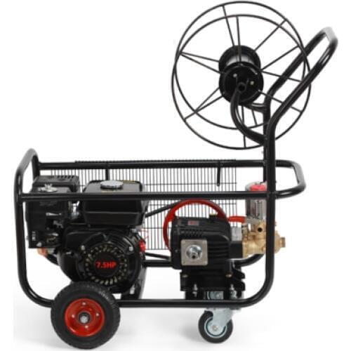 Gasoline Stretcher Sprayer Frame Trolley Wheel Coil Fighter Fighting Drug Fighting Pump High Pressure Motorized Spray Electrical