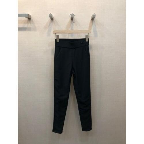 Luxury Design Elastic High Waist Slim Fit Double Layer Velvet Plush Warm Winter Leggings Pants