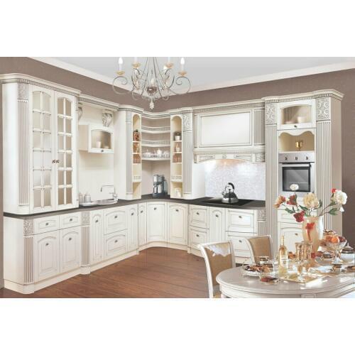 Luxury Roman column kitchen cabinet