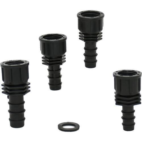 Garden hose 16mm 20mm to 1/2 "3/4" Female Connector Barbed Plastic Hose Fitting Micro Irrigation Adapter 20 Pcs