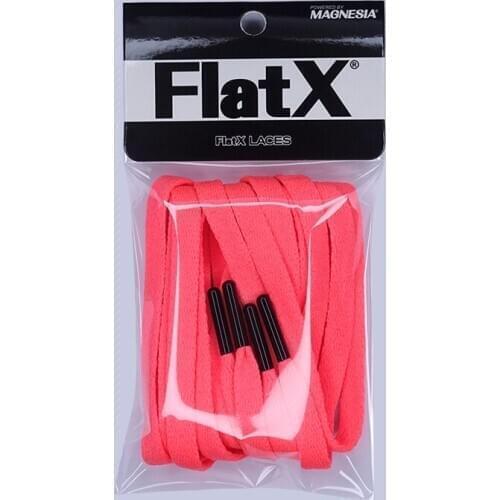 FlatX 8mm Watermelon Red/ Black Metal Tips Shoelaces High Quality Professional Sneaker Laces Shoelace Lacet