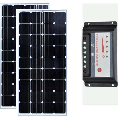 Solar Panel 150w 12v 2Pcs Solar Battery Charger Panneaux Solaire 300w 36v Solar Kit Solar Charge Controller 12v/24v 30A Car