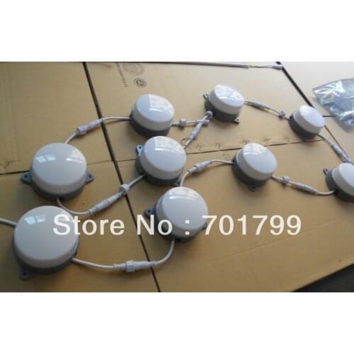 120mm diameter milky cover,DC24V input,WS2811 LED pixel module,12pcs 5050 RGB SMD LED inside