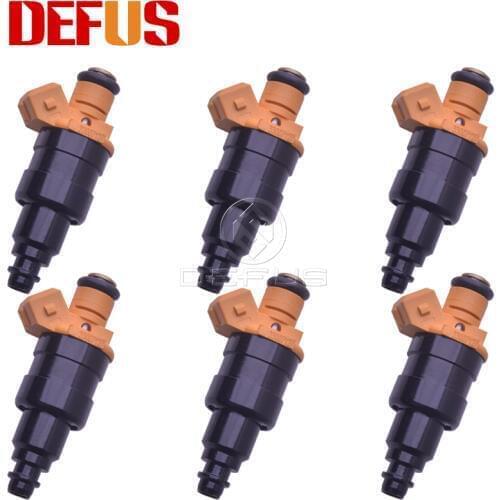 DEFUS 4/6/8/12pcs 33007127 252cc 24lb EV1 12ohm Fuel Injector Nozzle Bico For Jeep Cherokee Wrangler Comanche 4.0L V6 87-98 NEW