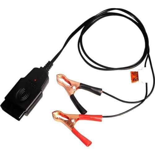 30A Car Computer Memory Saver OBD2 Battery Replacement Tools Extended Cable Clip Replace the Battery Leakage Detection Tool