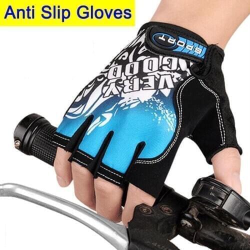 Bicycle Anti Slip Cycling Gloves Soft Washable Half Finger Outdoor Sports Fitness Training Summer Bike MTB Men Women Running