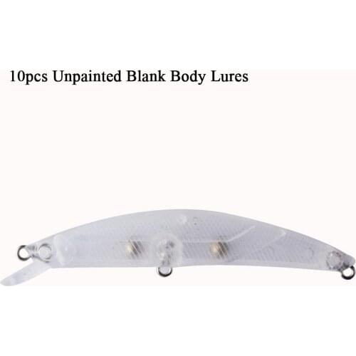 WAVES Fishing Dropshipping 10pcs 9.25CM 5.70G Blank Crankbait Minnow Wobbler Unpainted Hard Bait Fishing Lure Tackle Surfcasting