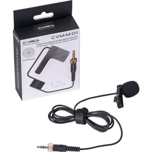 Comica CVM-M-O1 3.5mm Omnidirectional Microphone Input Cable for Comica for Sennheiser and other wireless microphones