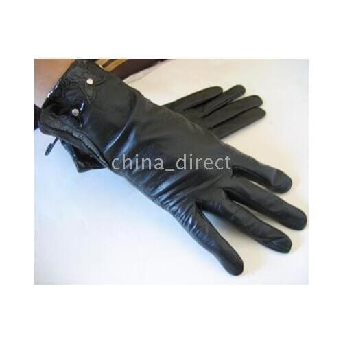 High quality new Leather Gloves skin gloves LEATHER GLOVES Womens 25pairs/lot New Design