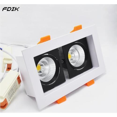 Dimmable Recessed LED Downlights 10W20W COB LED Ceiling Spot Lights AC110-220V LED Ceiling Lamps Warm Cold White Indoor Lighting