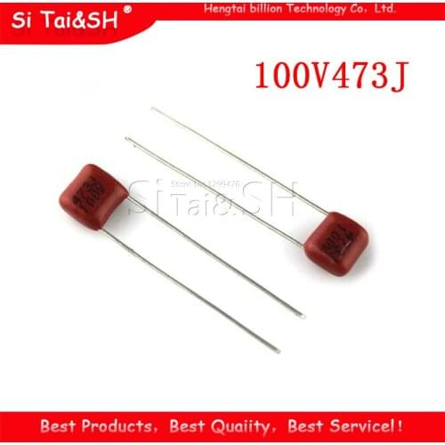 10PCS 100V473J 0.047UF 47NF Pitch 5mm 100V 473 CBB Polypropylene film capacitor