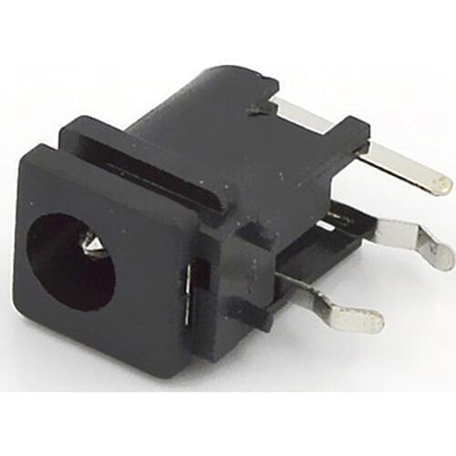 10pcs-200pcs DC Socket Plug Connector Bend 90 Degrees Plug-in DC-028 1.65 Core With Card Slot Copper