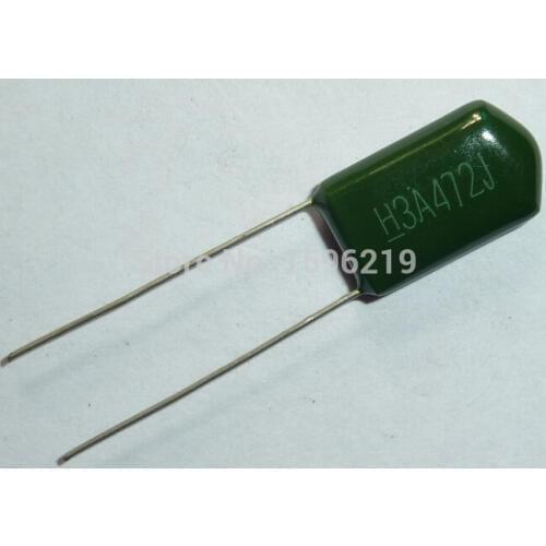 10pcs Mylar Film Capacitor 1000V 3A472J 4700pF 4.7nF 3A472 5% 1KV Polyester Film capacitor