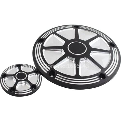 2pc Edge Cut Derby Timing Timer Engine Cover Fits For Harley Touring Dyna Breakout