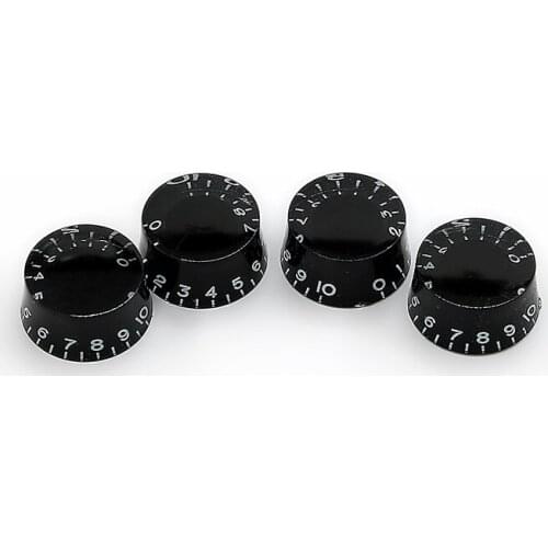 LP electric guitar knob cap volume knob timber potentiometer cap straight body black white word accessories