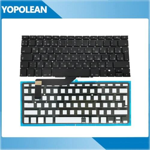 5pcs/lot New Big Enter Key Russia Russian Keyboard + Backlight For Macbook Pro 15" Retina A1398 2012-2015