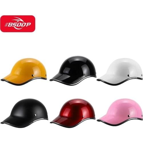 2021 New BSDDP Motorcycle Baseball cap style helmet Half face Safety protection safety helmet Racing adult male and female