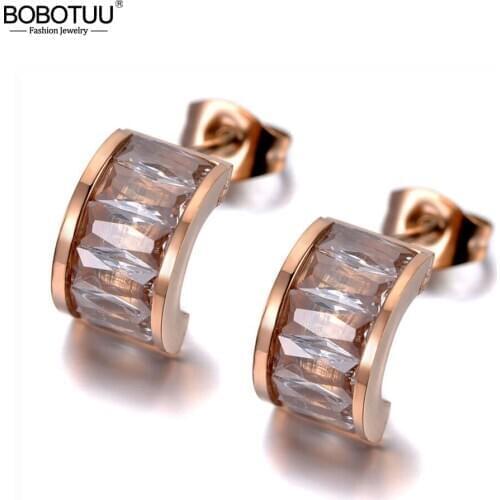 Серьги с камнями BOBOTUU China At AliExpress