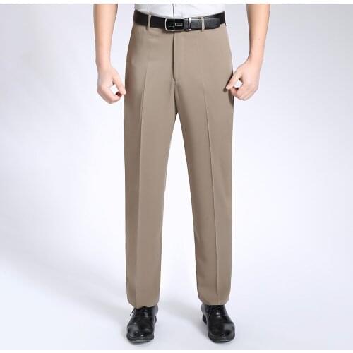 Big Size Men Summer Business Suit Pants Spring Autumn Social Office Trousers Male Mens Slim Fit Casual Pant