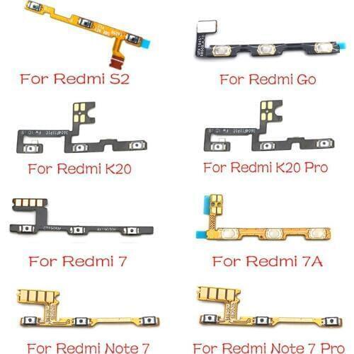 Power Volume Button Flex Ribbon Cable For Xiaomi Mi A3 9T 9 Lite Redmi Go 8 7 7A 9A S2 Note 7 K20 Pro Note 8 Pro Mi 10T