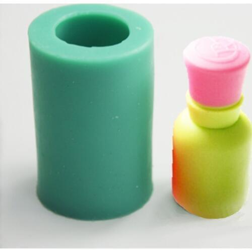 Luyou 2016 Color Nail Polish Bottle 3D Silicone Mould For Cupcake Decoration Biscuit Fondant Mold Silicone Chocolate Mold FM769