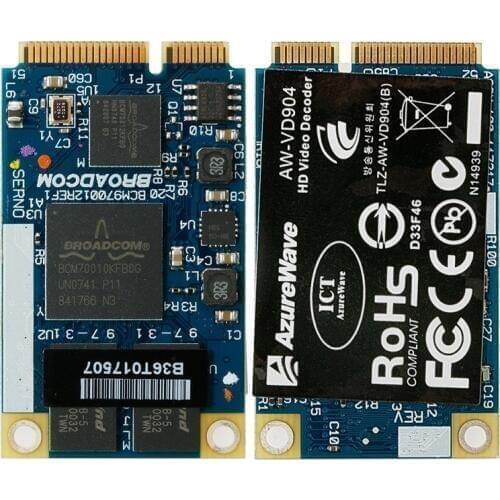 1 Set BCM970012 BCM70012 HD Decoder AW-VD904 Mini PCIE Card for APPLE TV Netbooks New